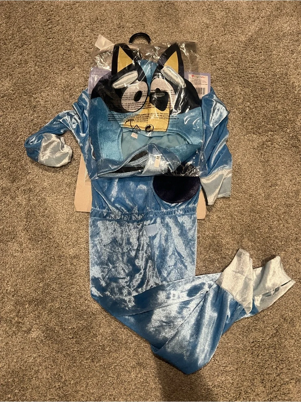 Disguise Blue and Light Blue Bluey Character Jumpsuit Costume